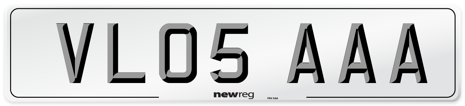 VL05 AAA Number Plate from New Reg